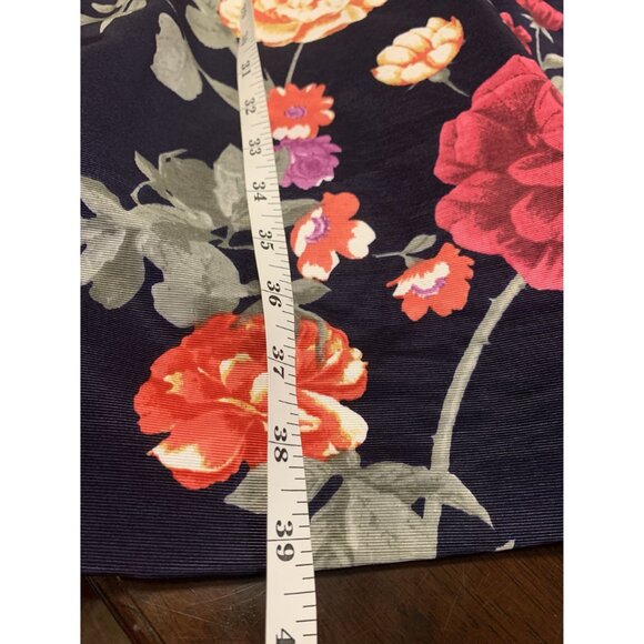 Moulinette Soeurs Size 2 Floral Pleated Striped A-Line Midi Dress Feminine - Picture 8 of 9